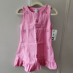 K & L Monday's Child Cherry Corduroy Dress